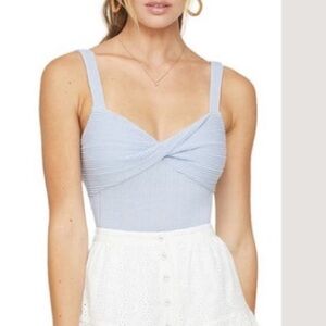 Lost + Wander Drift Away twist front bodysuit